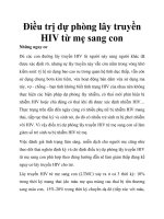 Điều trị dự phòng lây truyền HIV từ mẹ sang con pptx
