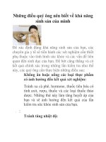 Những điều quý ông nên biết về khả năng sinh sản của mình pptx