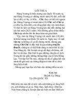 LỜI THƯA Hùng Vương là biểu tượng của Quốc Tổ nước ta, mà Hùng Vương có ppt