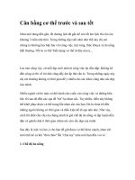 Cân bằng cơ thể trước và sau tết pptx