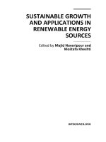 Sustainable Growth and Applications in Renewable Energy Sources Part 1 ppt