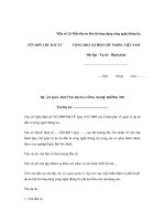 Mẫu số 2.6 Mẫu Dự án khả thi ứng dụng công nghệ thông tin pot
