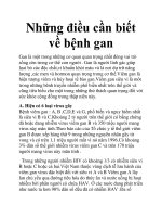 Những điều cần biết về bệnh gan pdf