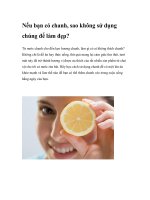 Nếu bạn có chanh, sao không sử dụng chúàm đẹp? ppt