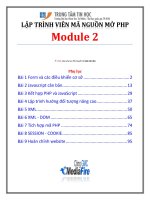 Lập trình PHP   module 2   TTTH DH KHTN