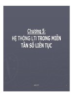 Hệ thống LTI trong miền tần số liên tục