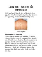 Lang ben - bệnh da liễu thường gặp doc