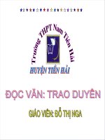 bài giảng đoạn trích trao duyên