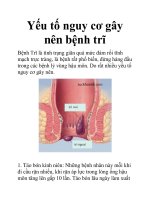 Yếu tố nguy cơ gây nên bệnh trĩ potx