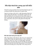 Dấu hiệu thoái hóa xương sụn tuổi thiếu niên doc