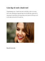 Làm đẹp từ nước chanh tươi pdf