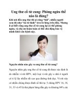Ung thư cổ tử cung: Phòng ngừa thế nào là đúng? potx