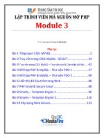 Lập trình PHP   module 3   TTTH DH KHTN