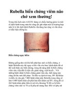 Rubella biến chứng viêm não chớ xem thường! ppt