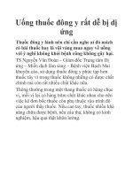 Uống thuốc đông y rất dễ bị dị ứng pdf