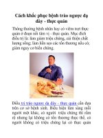 Cách khắc phục bệnh trào ngược dạ dày - thực quản potx