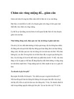 Chăm sóc răng miệng để... giảm cân pdf