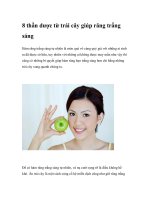 8 thần dược từ trái cây giúp răng trắng sáng docx