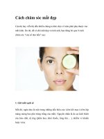 Cách chăm sóc mắt đẹp ppt