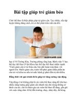 Bài tập giúp trẻ giảm béo pdf