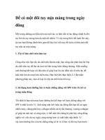 Để có một đôi tay mịn màng trong ngày đông docx