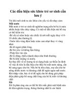 Các dấu hiệu sức khỏe trẻ sơ sinh cần lưu ý pptx