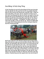 Cao bằng: Lễ hội Lồng Tồng