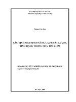 XÁC ĐỊNH WEB SPAM NÂNG CAO CHẤT LƯỢNG TÍNH HẠNG TRONG máy tìm KIẾM