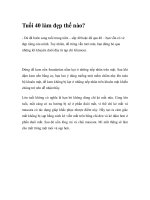 Tuổi 40 làm đẹp thế nào? doc