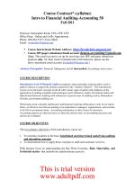 Intro to Financial Auditing-Accounting 58 Fall 2011 doc