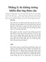 Những lý do không tưởng khiến đàn ông thừa cân pptx