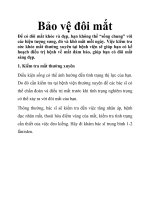 Bảo vệ đôi mắt ppt