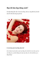 Bạn đã làm đẹp đúng cách? ppt