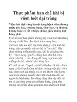 Thực phẩm hạn chế khi bị viêm loét đại tràng potx