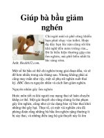 Giúp bà bầu giảm nghén docx