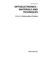 Optoelectronics Materials and Techniques Part 1 pptx