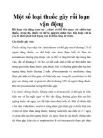 Một số loại thuốc gây rối loạn vận động ppt