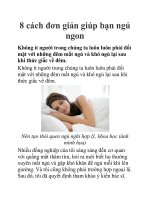8 cách đơn giản giúp bạn ngủ ngon pdf