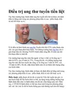 Điều trị ung thư tuyến tiền liệt pot