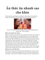 Ăn thức ăn nhanh sao cho khỏe pdf
