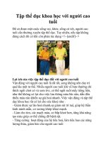 Tập thể dục khoa học với người cao tuổi pptx