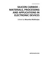 Silicon Carbide Materials Processing and Applications in Electronic Devices Part 1 docx