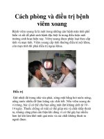 Cách phòng và điều trị bệnh viêm xoang pot