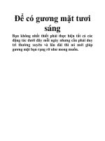 Để có gương mặt tươi sáng doc