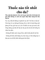 Thuốc nào tốt nhất cho da? doc