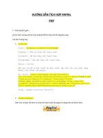HƯỚNG DẪN TÍCH HỢP PAYPAL docx