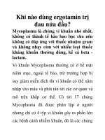 Khi nào dùng ergotamin trị đau nửa đầu? pdf