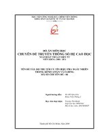 bộ thu tối ưu cho tín hiệu pha ngẫu nhiên trong kênh awgn và fading