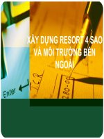 Phân tích chiến lược xây dựng resort 4 sao và môi trường bên ngoài