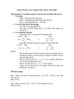 xác định công thức hóa học